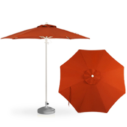 round single vented umbrella